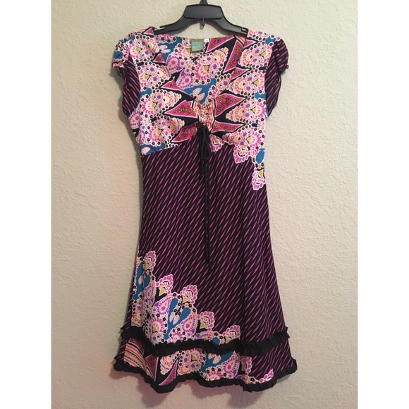 ❗️SOLD ELSEWHERE❗️Colorful Floral Dress 🌸 - Picture 2 of 5